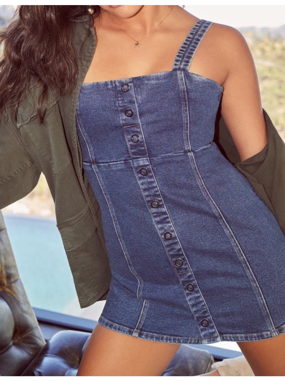 Good American Mini Denim Dress